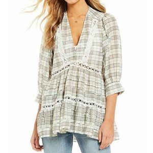 NWT Free People Time Out Lace Tunic